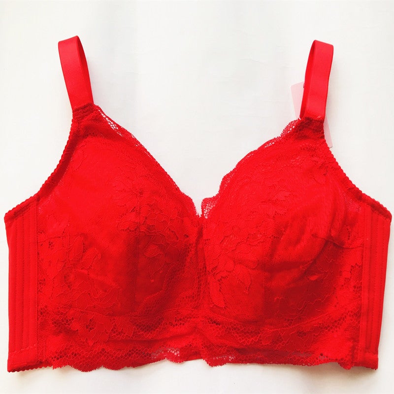 Brand Lace 100% Cotton Lining Thin And Comfortable Wire-Free Bra Push-Up Adjustable Women'S Intimates 2833 - Image 1